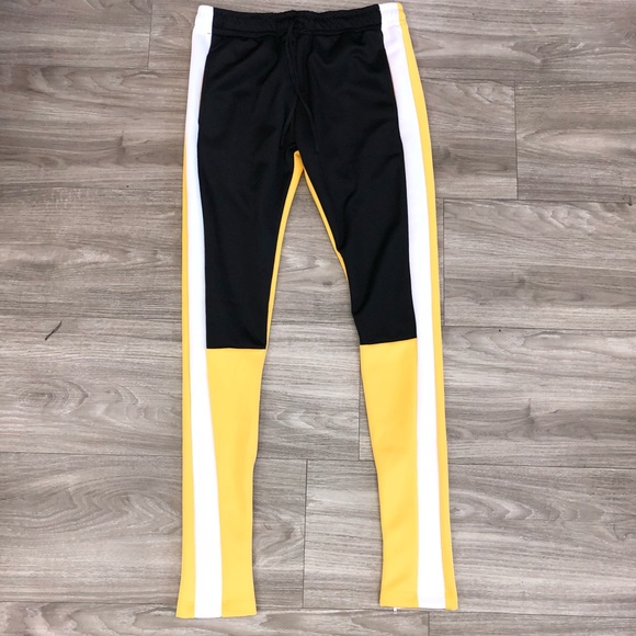 mens track pants with stripe